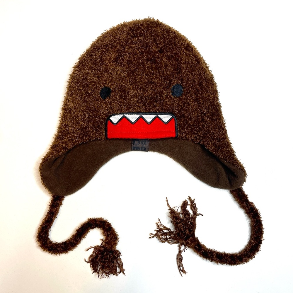 Vintage Y2K Domo Kun Trapper Laplander Fuzzy Beanie/Hat Rare Limited Edition